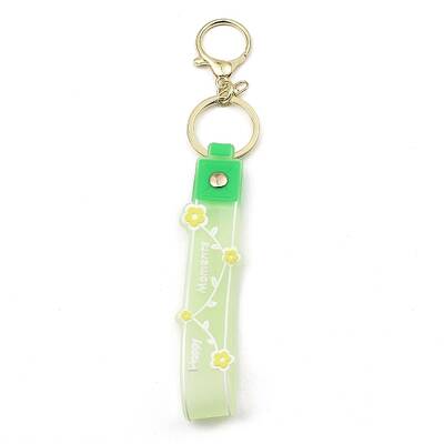 Flower PVC Rope Keychains