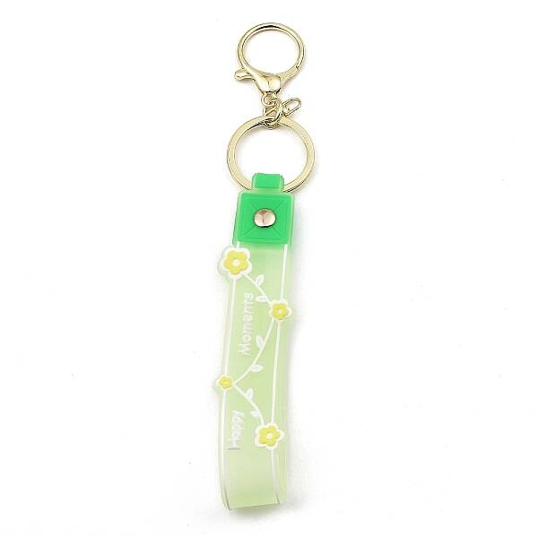 Flower PVC Rope Keychains