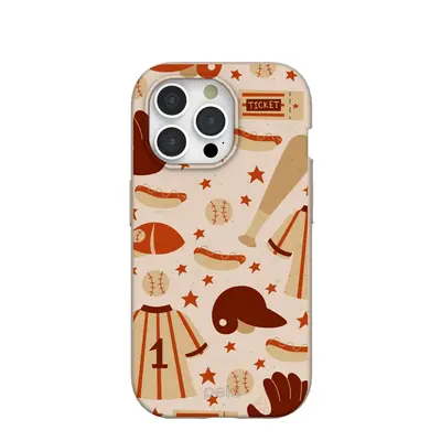 Seashell Sunday Baseball iPhone 15 Pro Case