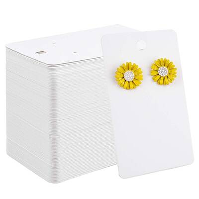 Paper Single Earring Display Cards with Hanging Hole