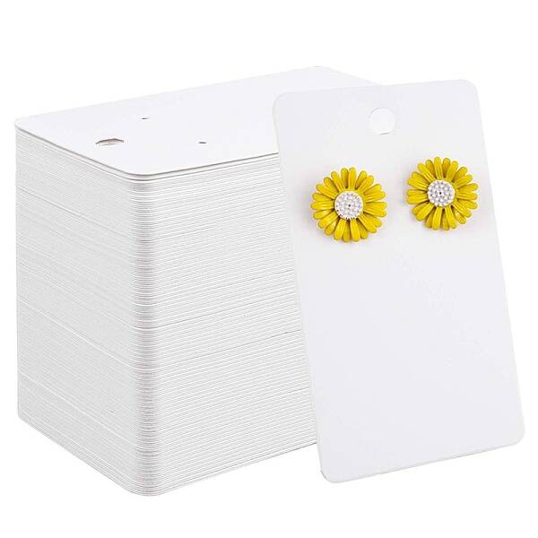 Paper Single Earring Display Cards with Hanging Hole