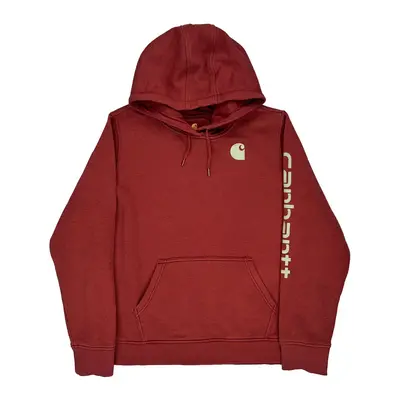 Carhartt Hoodie - XL Red Cotton Blend