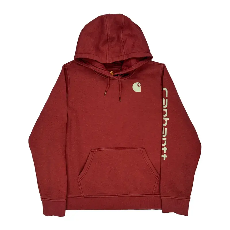 Carhartt Hoodie - XL Red Cotton Blend