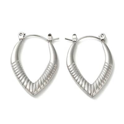 Non-Tarnish 304 Stainless Steel Hoop Earrings for Women
