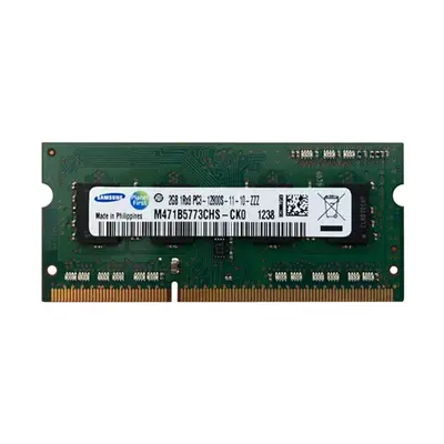 Samsung M471B5773CHS-CK0 | 2GB DDR3-1600MHz PC3-12800 Non-ECC Unbuffered SODIMM CL11 1Rx8 1.5V 204-Pin Memory Module