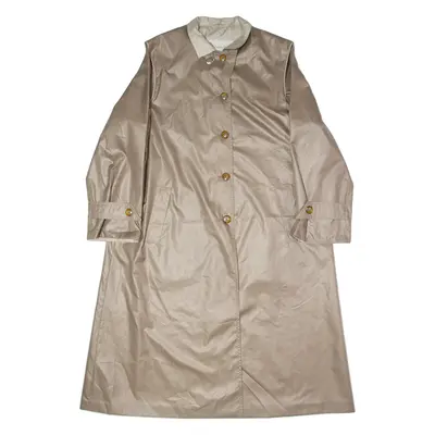 CLAUDE HARVEY Womens Trench Coat Brown L