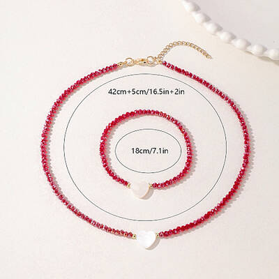 Glass Beaded Stretch Bracelets & Beaded Necklaces