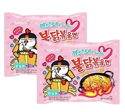 [5 pack] Buldak Carbonara Noodles, Spicy Carbonara Noodles Samyang Korean Spicy chicken noodle challenge, 1 pack- 4.58oz