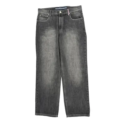 Hip Hop Enyce Embroidered Jeans - 36W 32L Grey Cotton Blend