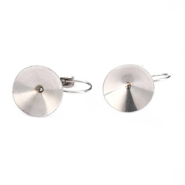 Tarnish Resistant 304 Stainless Steel Leverback Earring Settings