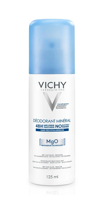 Vichy Deodorant Magnesium Mineral Technology 48h Spray Sensitive Skin 125ml