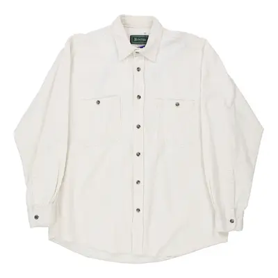 Hunter Cord Shirt - Large White Cotton