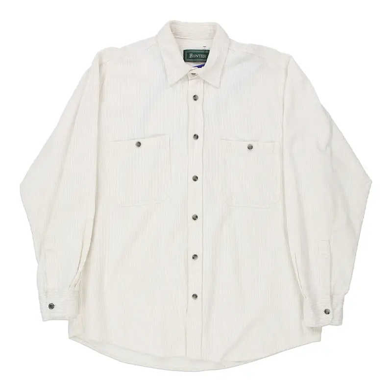 Hunter Cord Shirt - Large White Cotton