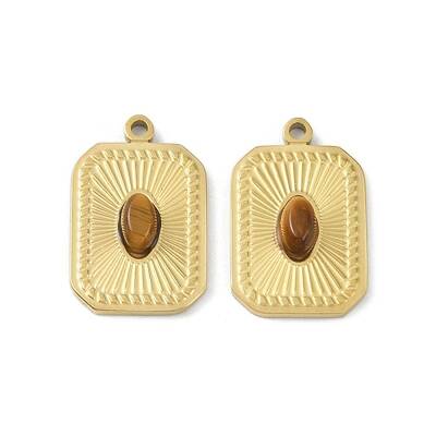 Natural Tiger Eye Pendants