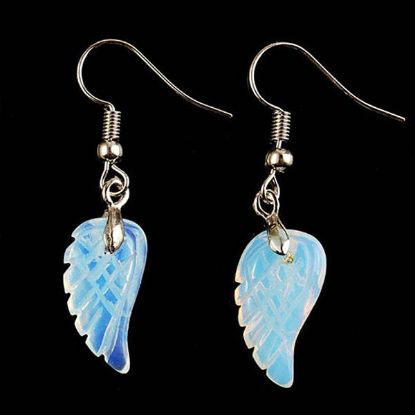 Opalite Wings Dangle Earrings