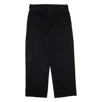 DICKIES Workwear Womens Trousers Black Loose Straight W32 L37
