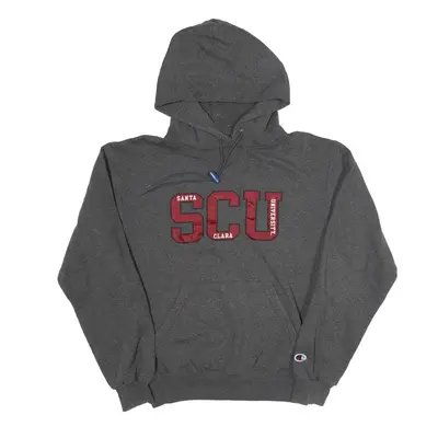 CHAMPION Santa Clara University SCU USA Hoodie Grey Pullover Mens S