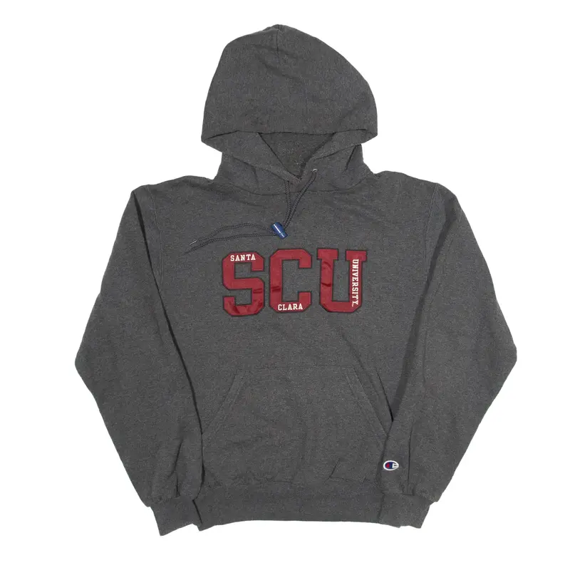 CHAMPION Santa Clara University SCU USA Hoodie Grey Pullover Mens S