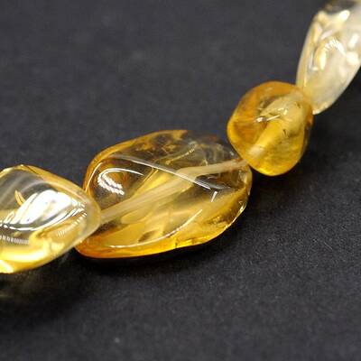 Natural Citrine Bead Strands