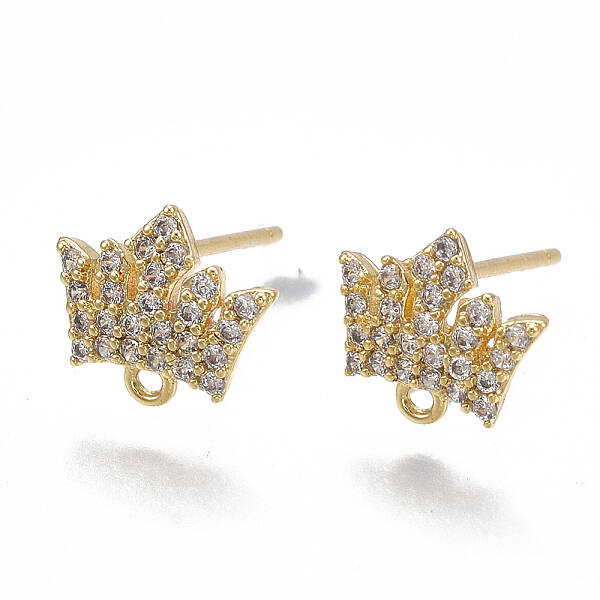 Brass Stud Earring Findings
