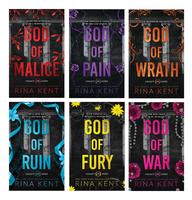 Legacy of Gods By Rina Kent (6 book series): God of Malice, God of Pain, God of Wrath, God of Ruin, God of Fury & God of War