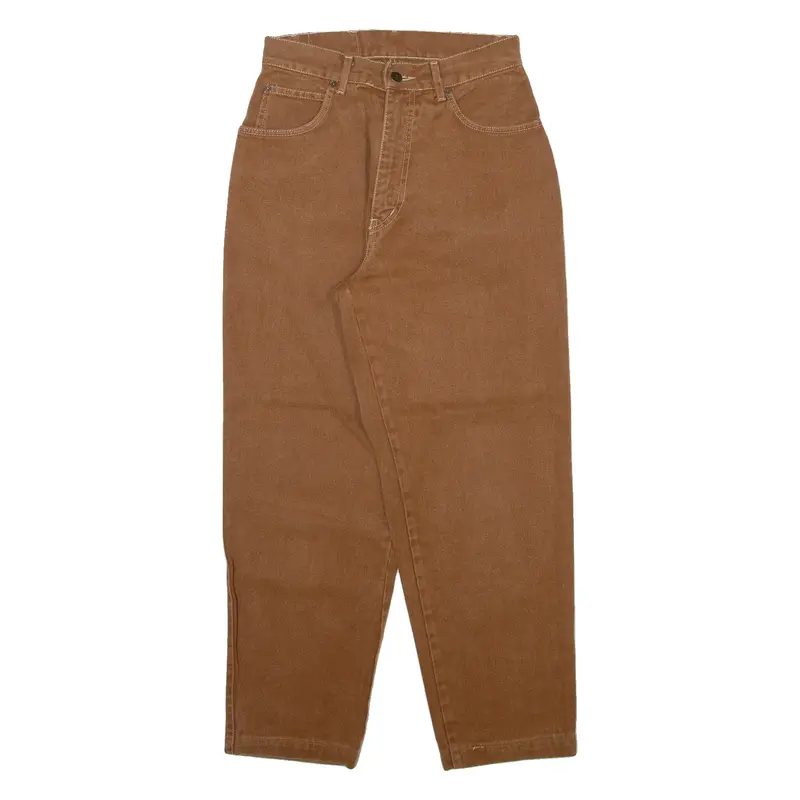 NORWISS Womens Jeans Brown Relaxed Mom W26 L27