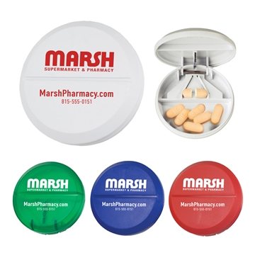 500 Promotional Pill Box & Cutter - Metal Blade