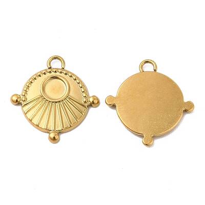 Ion Plating(IP) 304 Stainless Steel Pendant Cabochons Settings