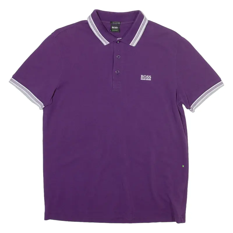 HUGO BOSS Mens Polo Shirt Purple M