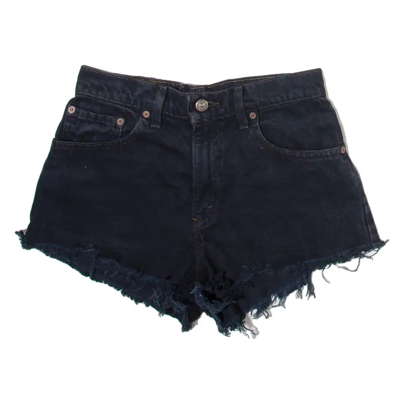 LEVI'S Womens Denim Shorts Black S W28