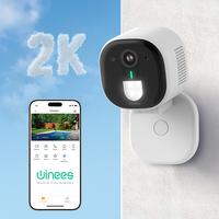 #Springtok#Winees Smart Cameras for Home/ Pets Security, Wired 2K Wi-Fi Camera for Indoor/Outdoor, AI Alarm Detection, Color ...