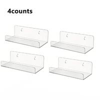 Clear Acrylic Vinyl Record Display Rack, 2/4/6/8/10pcs Wall-mounted Album Display Holder, Floating Display Rack for Music Lov...