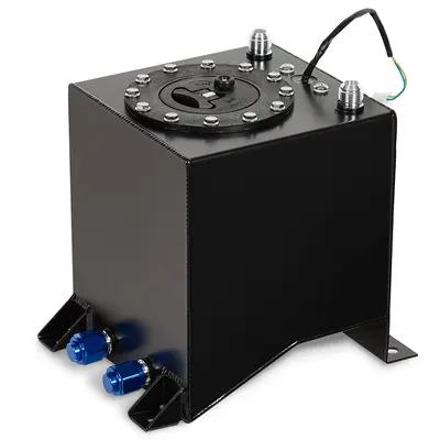 Garvee 2.5 Gal Polished Alum Fuel Cell & Sender for Racing