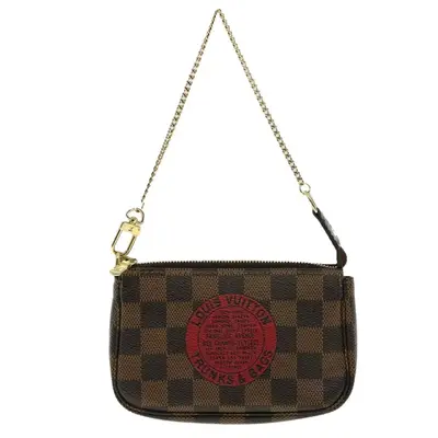 Pre-owned Louis Vuitton Canvas Shoulder Bags Damier Ebene Mini Pochette