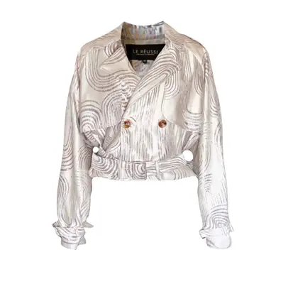 Jacqueline Bomber Jacket in Beige | Color: Beige | Size: Small