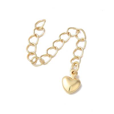 Rack Plating Brass Ends with Chain and Charms