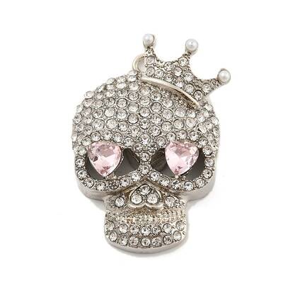 Alloy with Glass Rhinestone Pendants