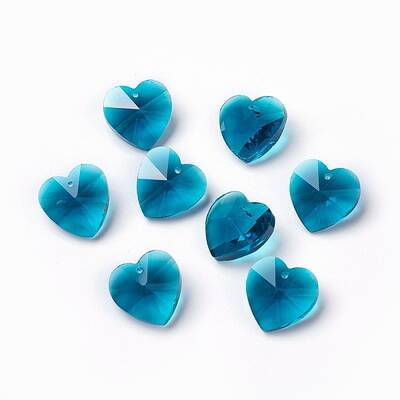 Romantic Valentines Ideas Glass Charms
