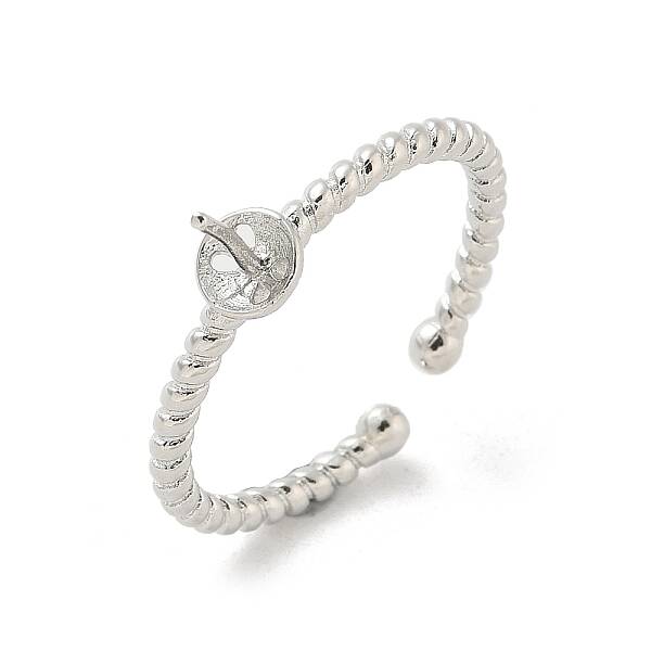 Brass Open Cuff Ring Settings