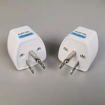Universal 3 Pin AU UK EU To US AC Power Plug, 1 Count Power Adapter Converter Outlet, Portable Wall Plug for Home Travel
