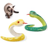 Potaroma Cat Chew Toys Realistic Snake Catnip Crinkly Sound Toy 2 Pcs, Mesh Fabric for Teeth Cleaning, Interactive Kicker Toy...