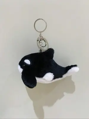 Cute Cartoon Whale Shaped Keychain, Lovely Keychain for Women & Men, Bag Charm for Backpack, Car Interior, Great Gift for Bir...