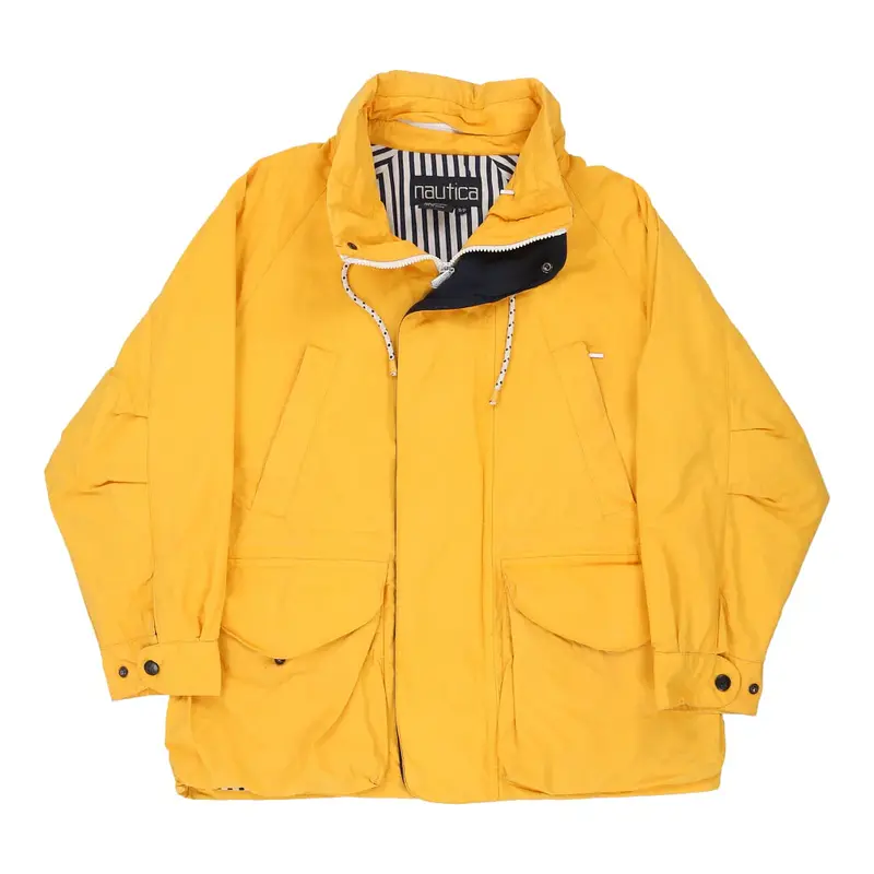 Nautica Jacket - Small Yellow Nylon Blend