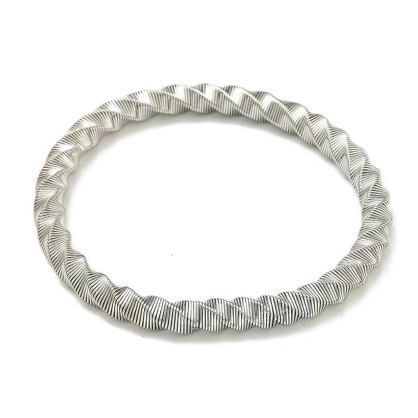 Non-Tarnish Adjustable 304 Stainless Steel Twist Spring Wire Bracelets