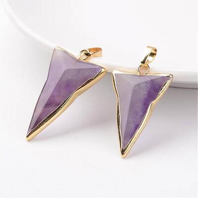Natural Amethyst Pendants