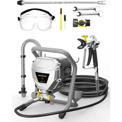 InoKraft MaXpray M1 Airless Paint Sprayer High Efficiency, FathersDayGift Thinning-Free, Minimal Overspray, Exterior & Interi...