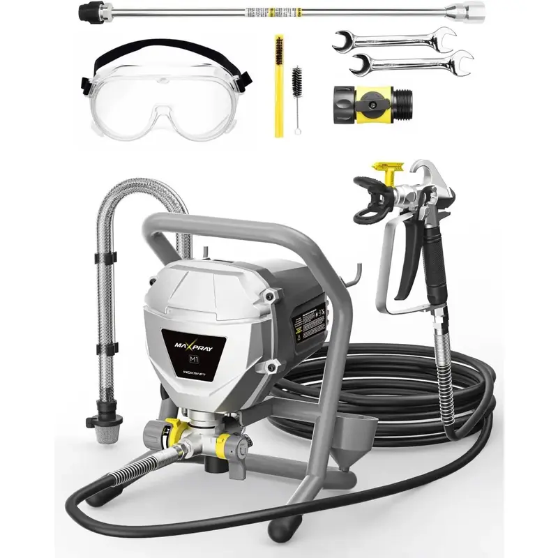 InoKraft MaXpray M1 Airless Paint Sprayer High Efficiency, FathersDayGift Thinning-Free, Minimal Overspray, Exterior & Interi...