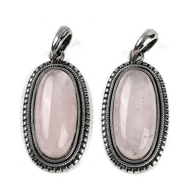 Natural Rose Quartz Pendants
