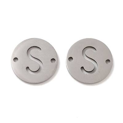 Non-Tarnish 201 Stainless Steel Hollow Flat Round Links