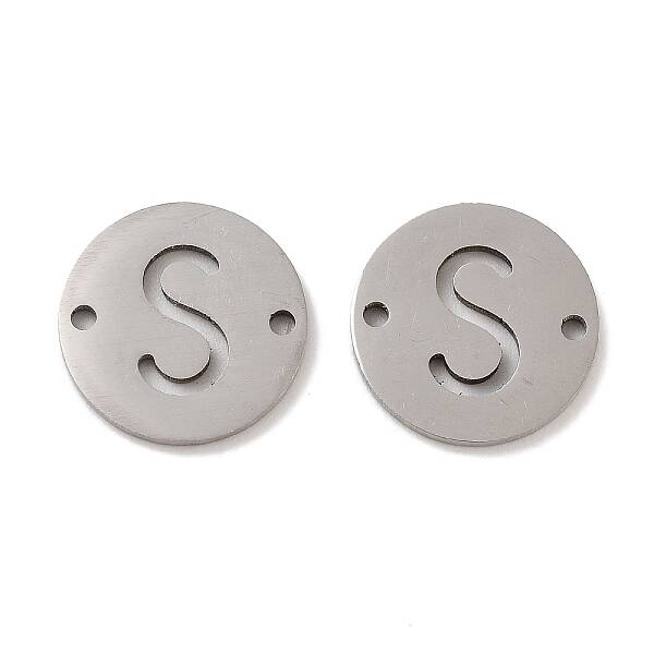 Non-Tarnish 201 Stainless Steel Hollow Flat Round Links